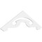 Ekena Millwork Pitch Northwest Architectural Grade PVC Gable Pediment, 60"W x 17 1/2"H x 1"P (7/12) GPP060X018X100NOR - alternate 1